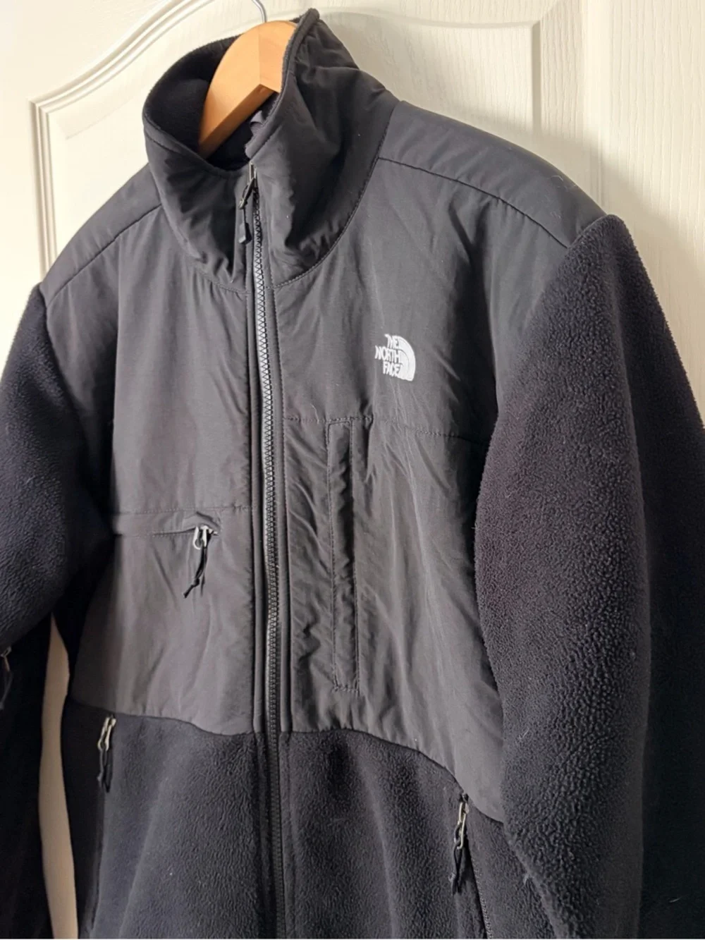 THE NORTH FACE black retro denali fleece two tone jacket mens, Medium